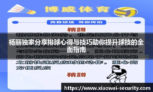 杨丽独家分享排球心得与技巧助你提升球技的全面指南